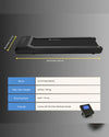 LifeSpan TR1200 pro under-desk treadmill dimensions and key specs infographic for UK buyers